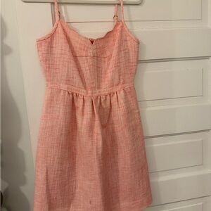 Pink Tweed Sundress - Cute Spaghetti Strap Dress
